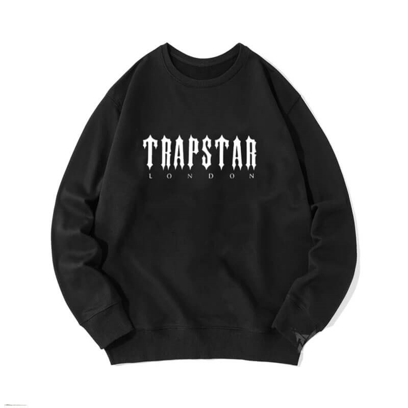 Trapstar Merch London Sweatshirts Herre Sort Danmark | WW89-657