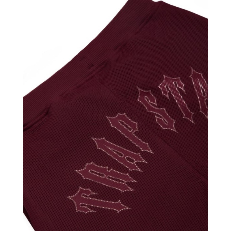 Trapstar Mesh Irongate Arch Joggingbukser Dame Bordeaux Danmark | BM67-975