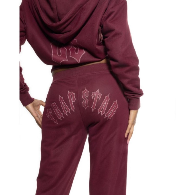 Trapstar Mesh Irongate Arch Joggingbukser Dame Bordeaux Danmark | BM67-975