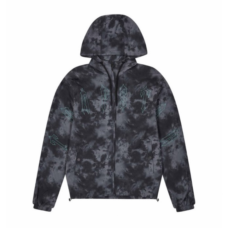 Trapstar Pigment Irongate Windbreaker Overtøj Herre Sort Danmark | MW97-083