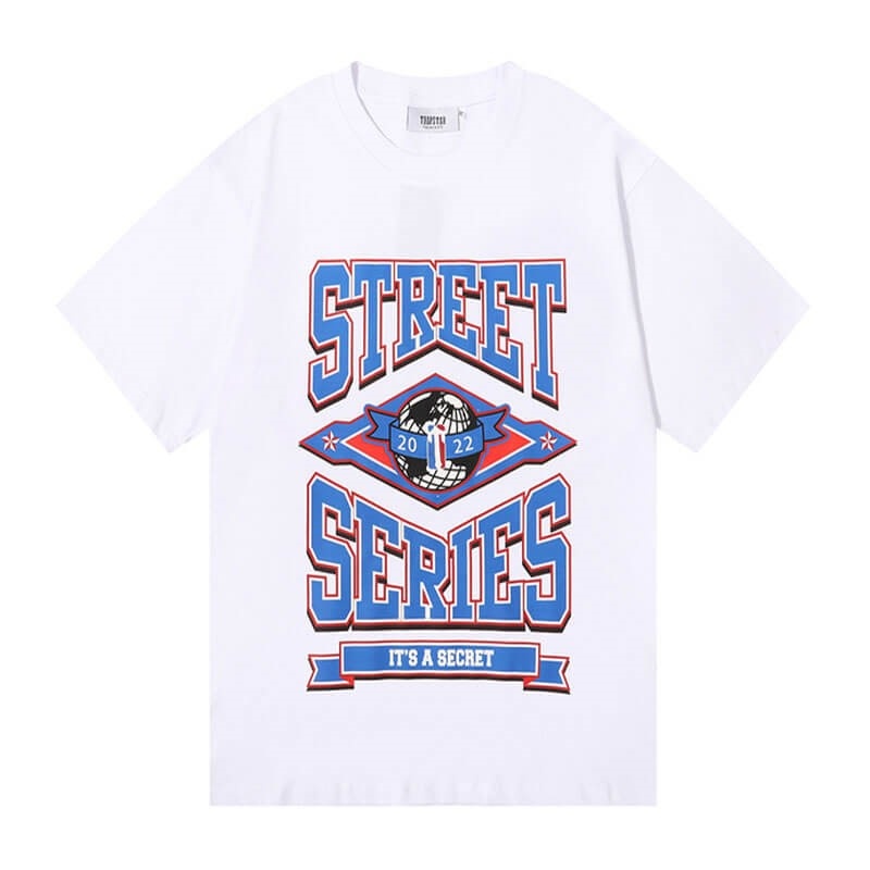 Trapstar Rainbow Street Series Tee T Shirts Herre Hvide Danmark | KV97-486