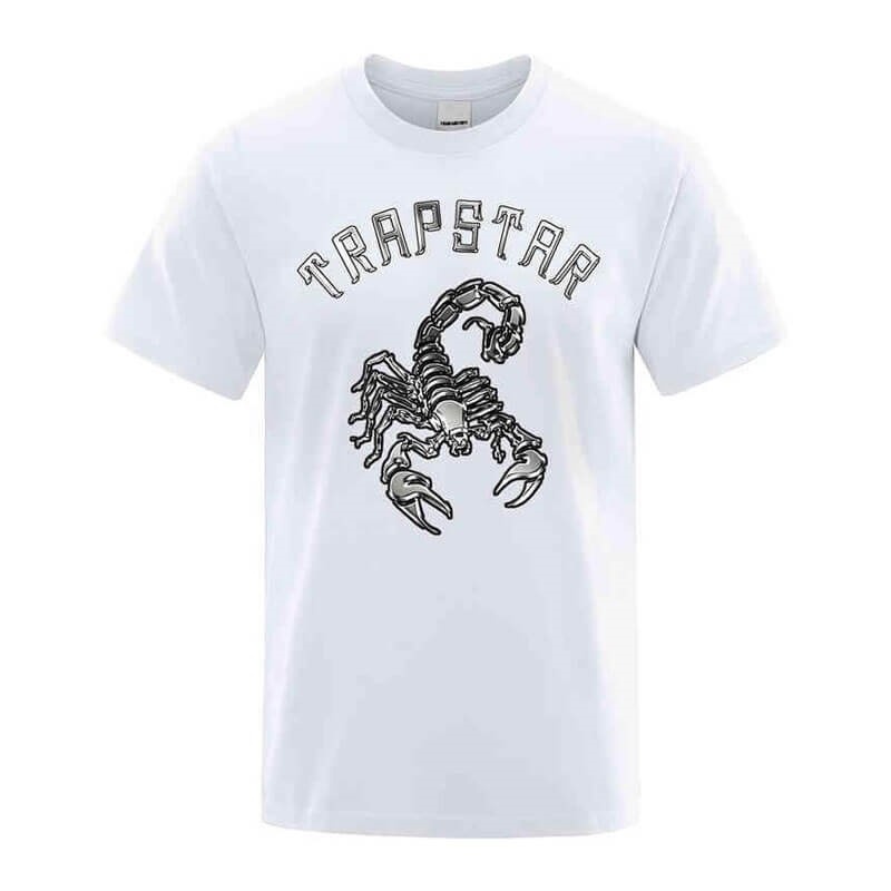 Trapstar Spider Printed Grafisk Tee T Shirts Herre Hvide Danmark | GM56-335