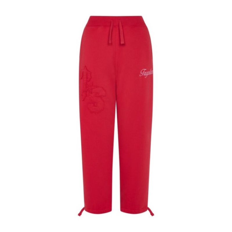 Trapstar TS-Star Drawcord Hem Joggingbukser Dame Rød Danmark | SK70-644