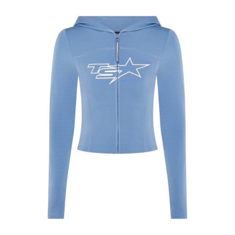 Trapstar TS-Star Zip Top Dame Blå Danmark | DY72-219