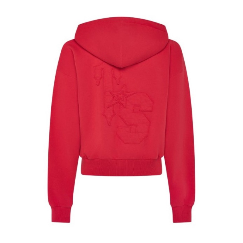 Trapstar TS-Star Zip Up Track Top Dame Rød Danmark | IA88-800