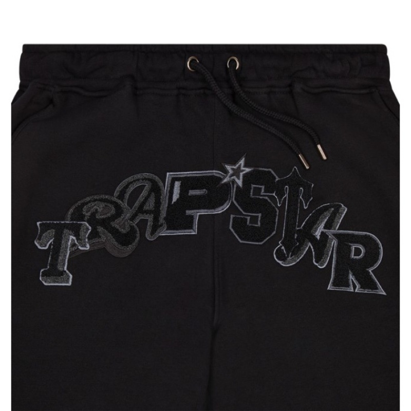 Trapstar Wildcard Chenille Jogging Bottoms Træningsdragt Herre Sort Danmark | UF01-112