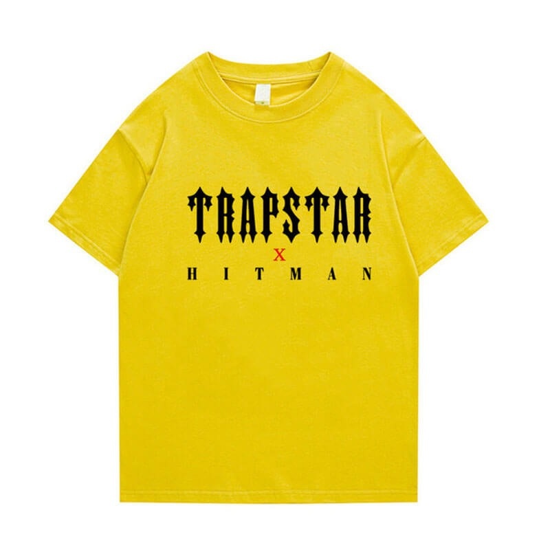 Trapstar X Hitman T Shirts Herre Gul Danmark | JC55-544