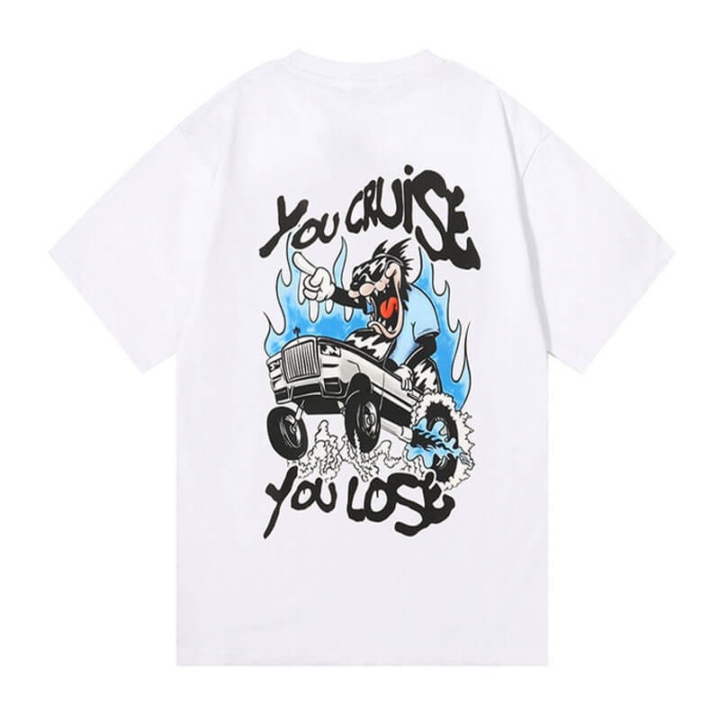 Trapstar You Cruise You Lose Tee T Shirts Herre Hvide Danmark | MH72-525